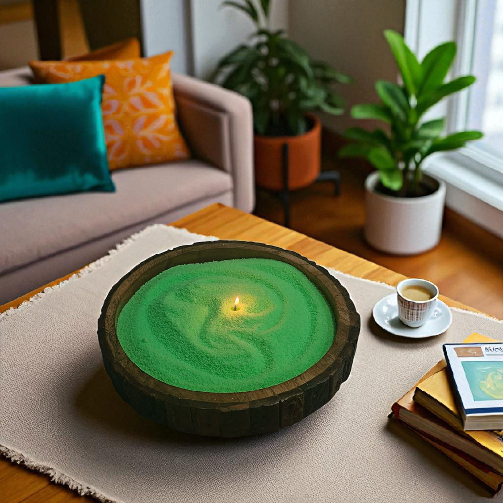 Premium Lemon Bloom Scented pearl wax Candle