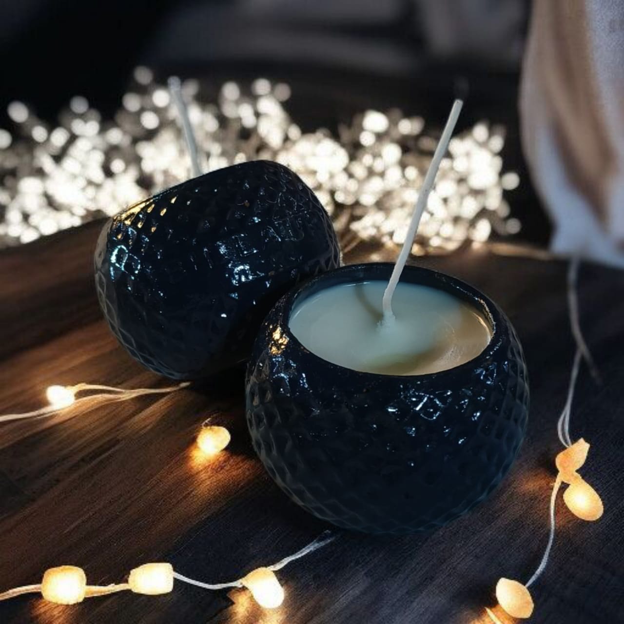 Glossy Blue Diya(Set of 2)
