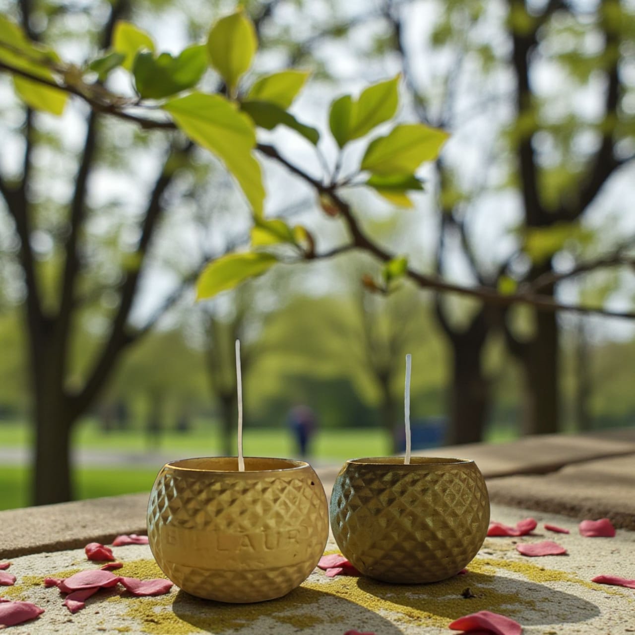 Golden Mogra Diya(Set of 2)